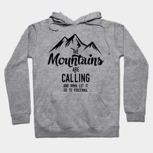 Send Mountains to Voicemail Hoodie